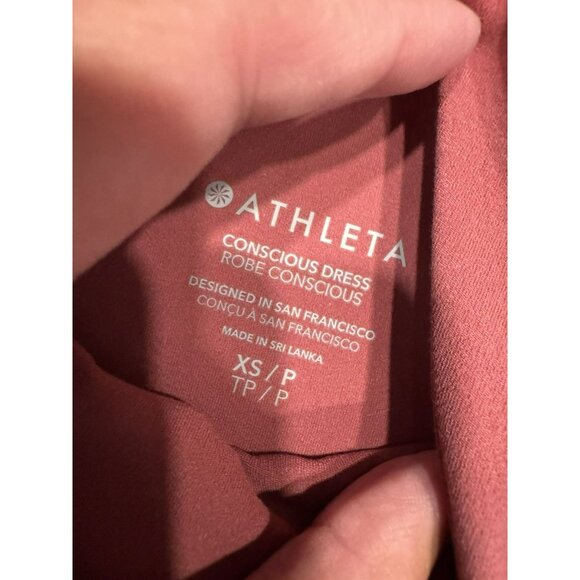 Athleta Concious Dress Pink Sporty Cute XS EUC - Picture 6 of 6